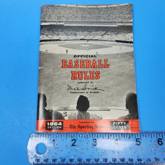 Official Baseball Rules Booklets X 3 Sporting News 1964-65-66 Commissioners MLB - Picture 14 of 14
